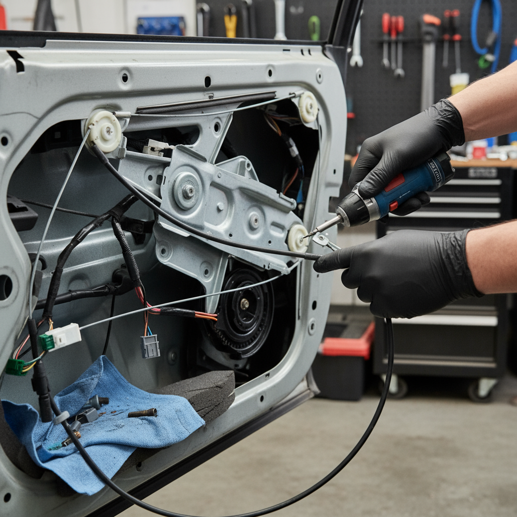 Car mirror installation showing visibility