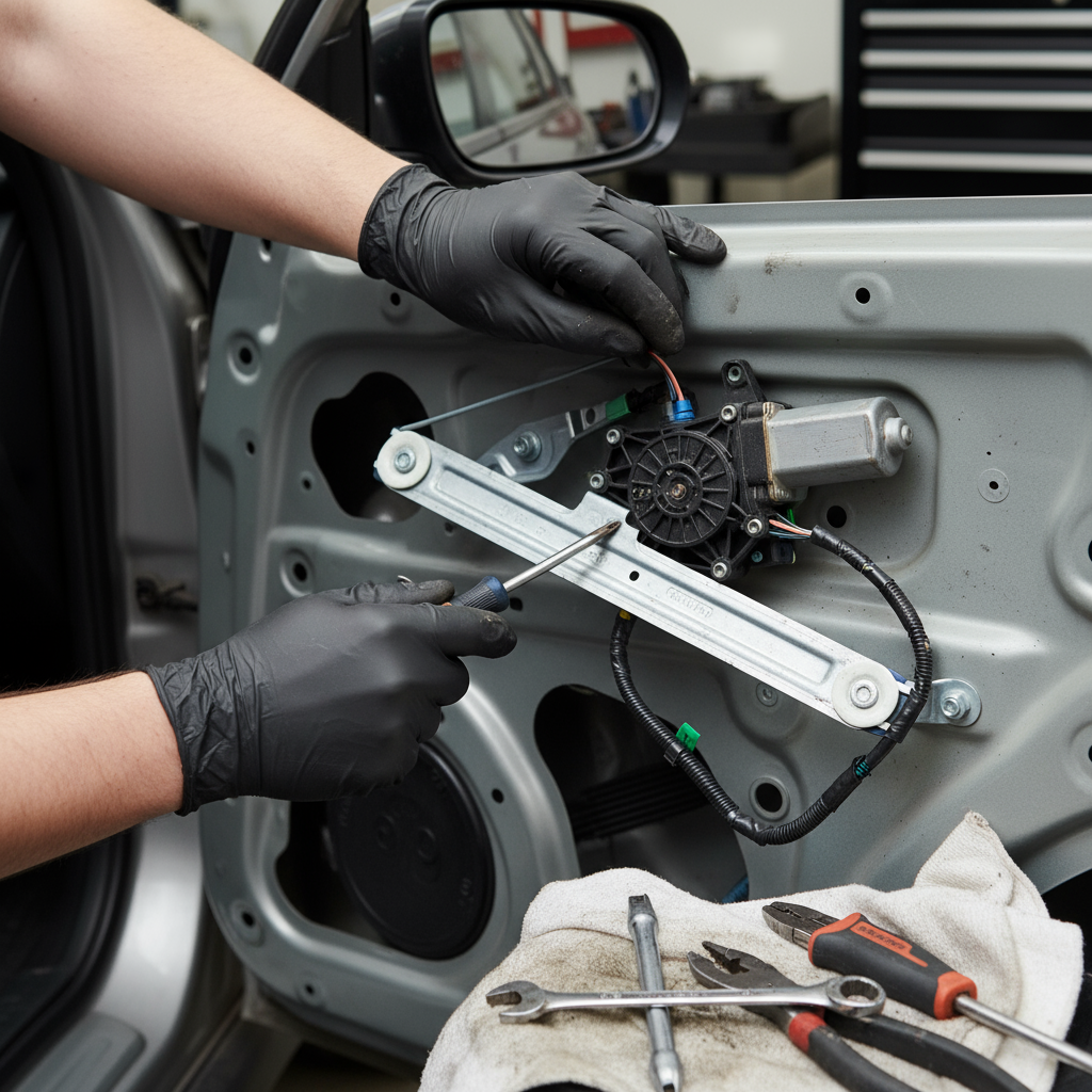 Precision fitting of car mirror