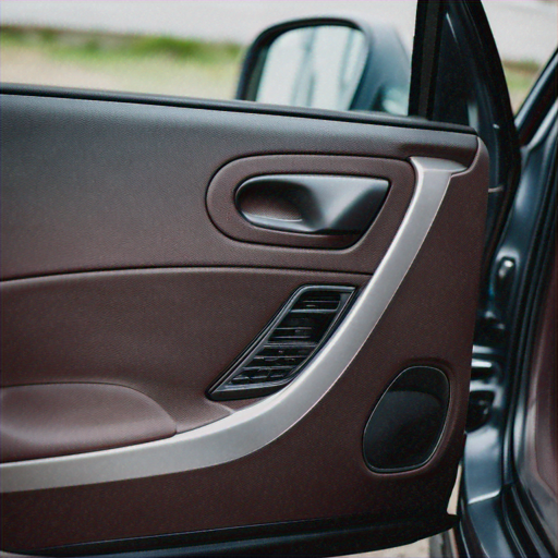 Close-up of car side mirror
